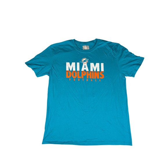 Miami Dolphins NFL Football T-Shirt Mens Size XL Teal Graphic Tee - Picture 1 of 8